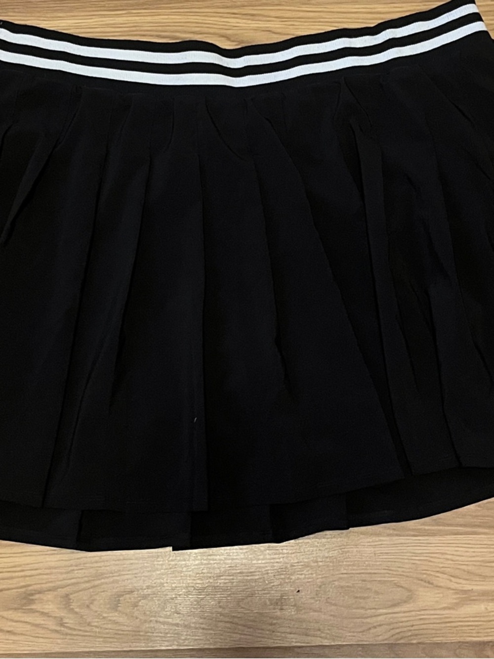 Black Pleated Women's Tennis Skirt - 4XL
